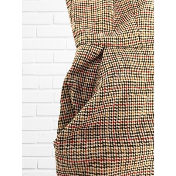 Gypsies & Moondust Women's S Overall Jumpsuit Checkered Plaid Square Neck - Picture 9 of 10